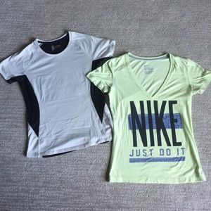2 Medium Workout Top Bundle (Nike and Second Skin)